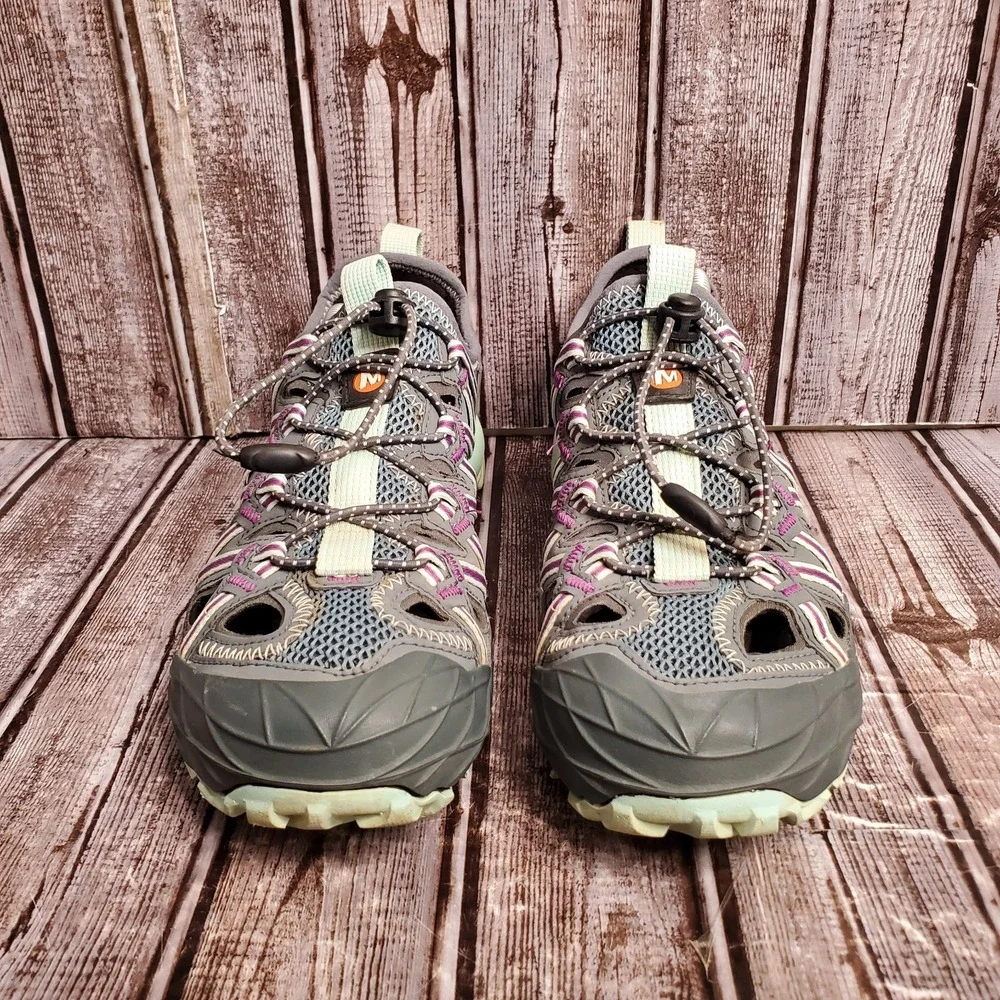 Merrell Women's Choprock Hiking Trail Sandal Running Shoes M Blue Smoke Size 7.5 - Picture 4 of 14